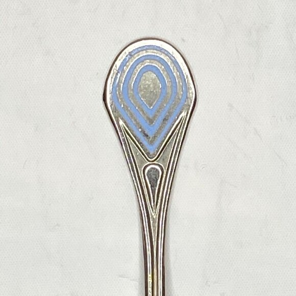 New Mexico Silver Plated Spoon 4 1/4" Painted Collector Travel Souvenir MAFCO - Picture 2 of 5